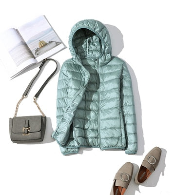 Veste Hiver Femme Courte Élégante Brillante