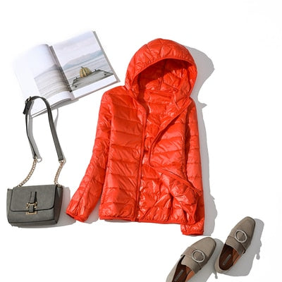 Veste Hiver Femme Courte Élégante Brillante