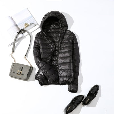 Veste Hiver Femme Courte Élégante Brillante