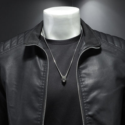 Blouson Cuir Homme de Luxe Élégant