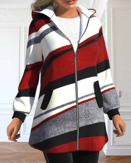 Veste Capuche Zippée Femme Tout Temps - PanierRoyale