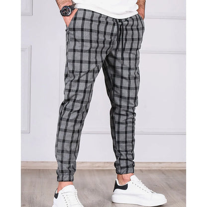 Pantalon à Carreaux Élégant pour Homme