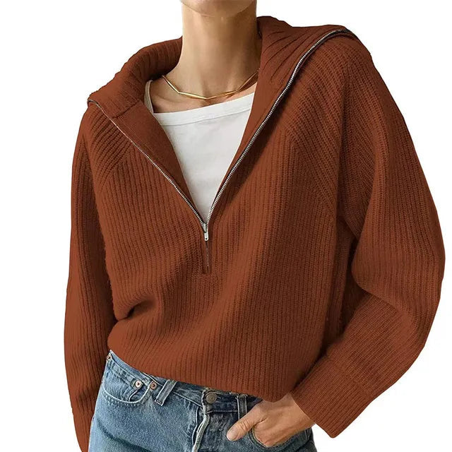 Pull Femme en Laine Mérinos Doux et Chaud