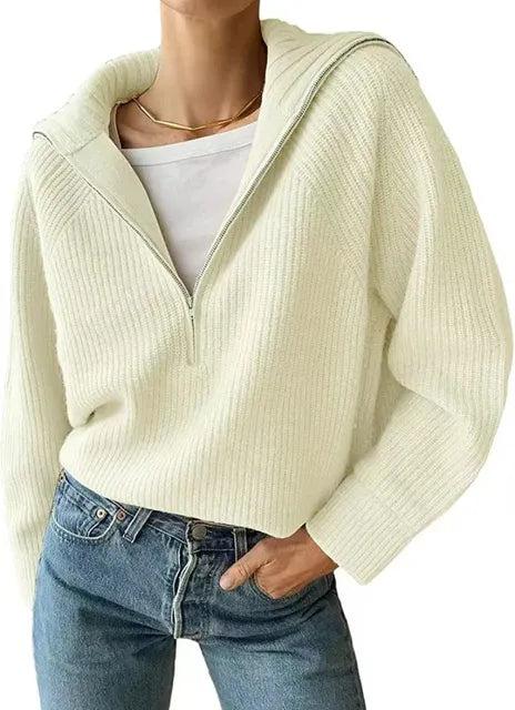 Pull Femme en Laine Mérinos Doux et Chaud