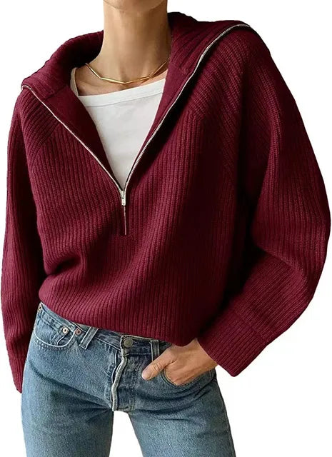 Pull Femme en Laine Mérinos Doux et Chaud