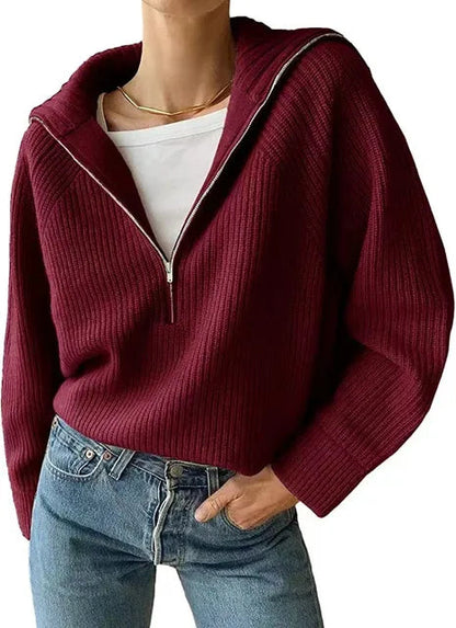 Pull Femme en Laine Mérinos Doux et Chaud