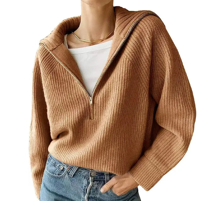 Pull Femme en Laine Mérinos Doux et Chaud