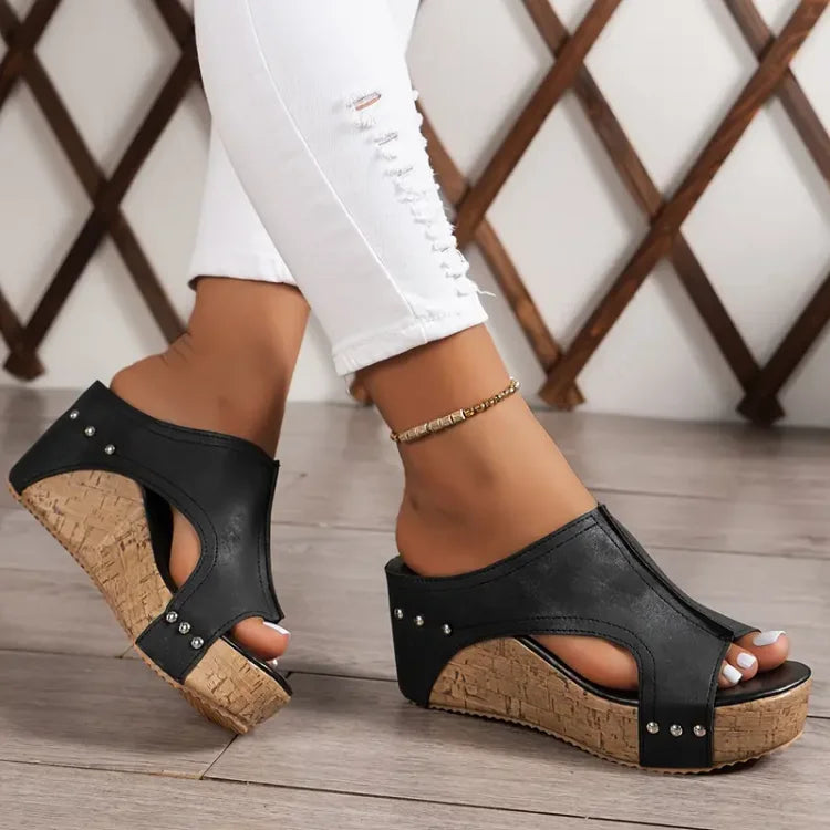 Sandales Compensées Femme Confort Ergonomique