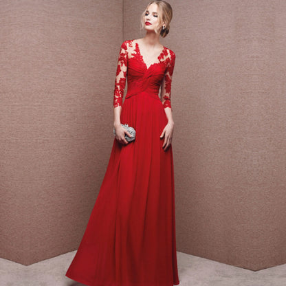 Robe de Soirée Élégante Longue pour Mariage - luxestyle