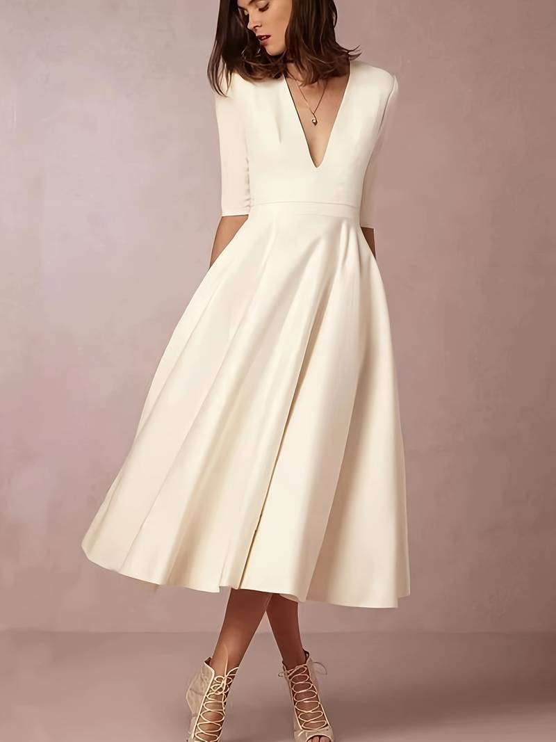 Faye™ – Robe Longue Femme Évasée Élégante Style Rétro Années 60-2