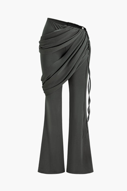 Robe deux pièces élégante avec détails drapés