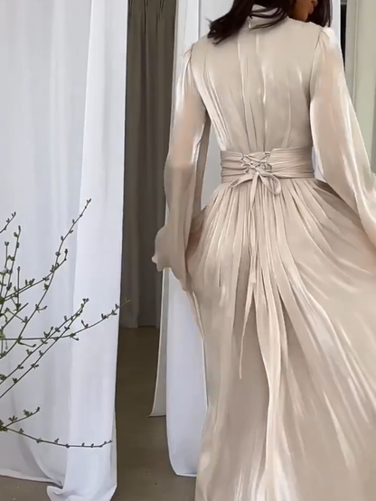 Robe Longue Féminine Taille Haute Élégante
