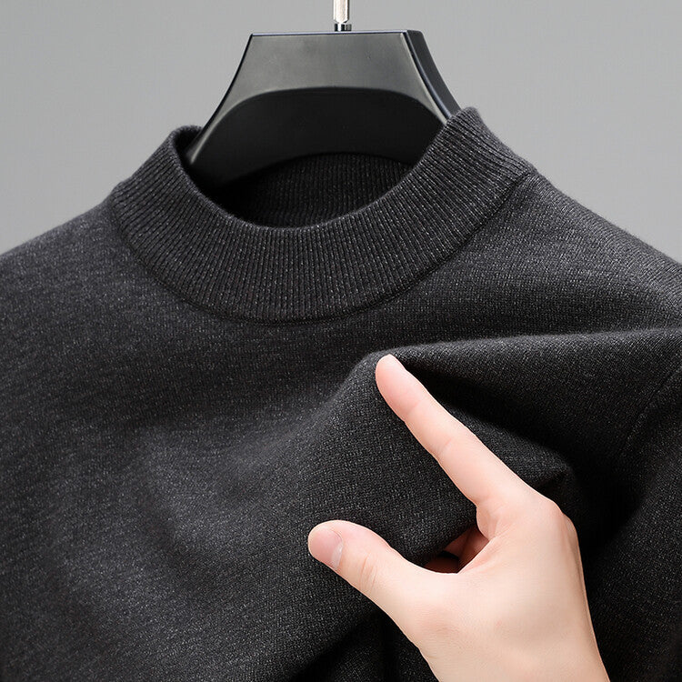 Pull Homme en Laine Brun Classique et Élégant