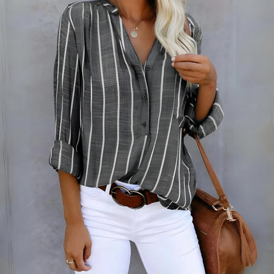 Blouse Rayée Femme Élégante et Chic - PanierRoyale