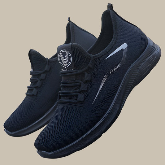 Baskets Homme Noir Confortable avec Semelle Ergonomique - BerlinGlamour