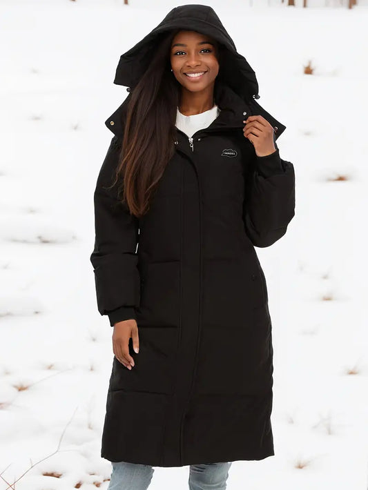 Manteau Hiver Femme Équipé d'une Capuche Amovible - PanierRoyale