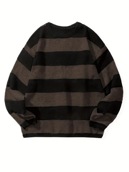 Pull Rayé Homme Classique et Confortable