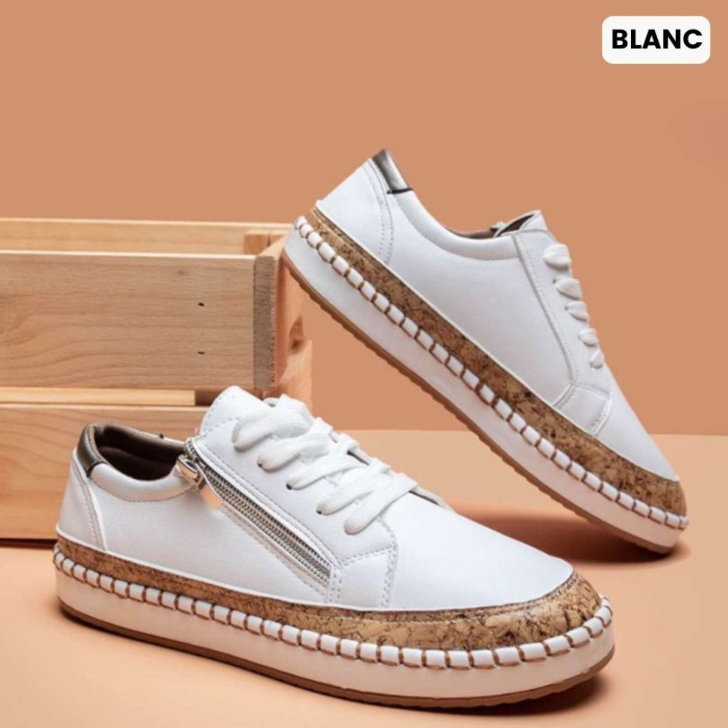 Chaussures Grande Taille Confort avec Semelle Souple et Amortie