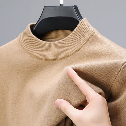 Pull Homme en Laine Brun Classique et Élégant - PanierRoyale