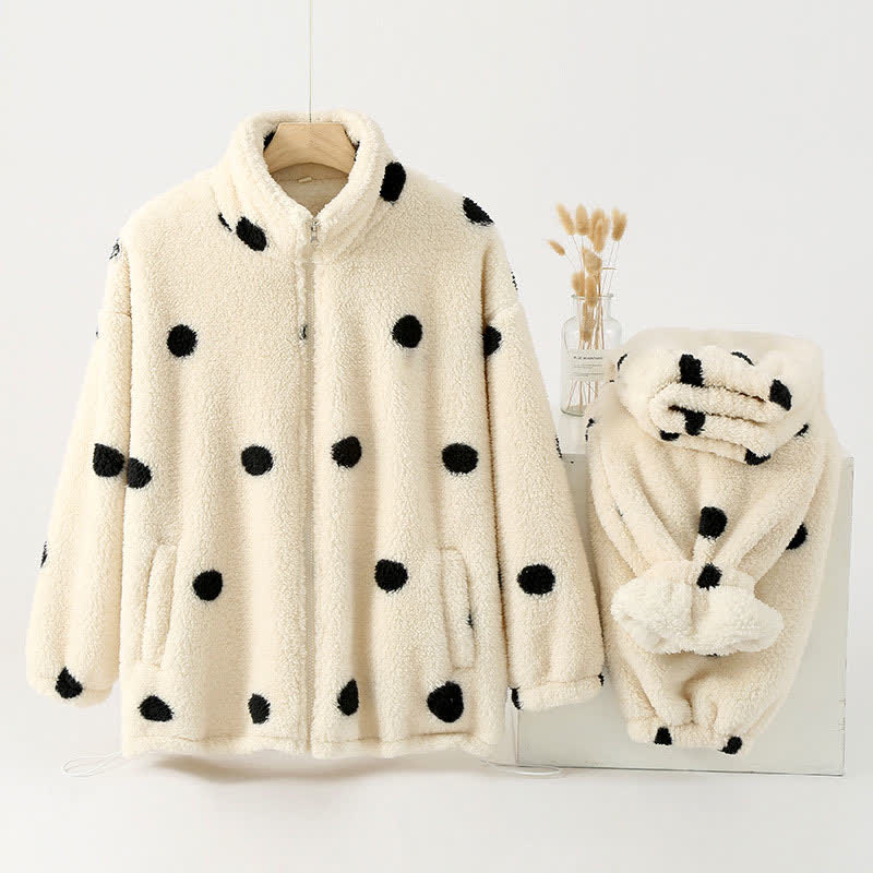 Pyjama Femme Hiver Doux en Flanelle avec Poches - PanierRoyale