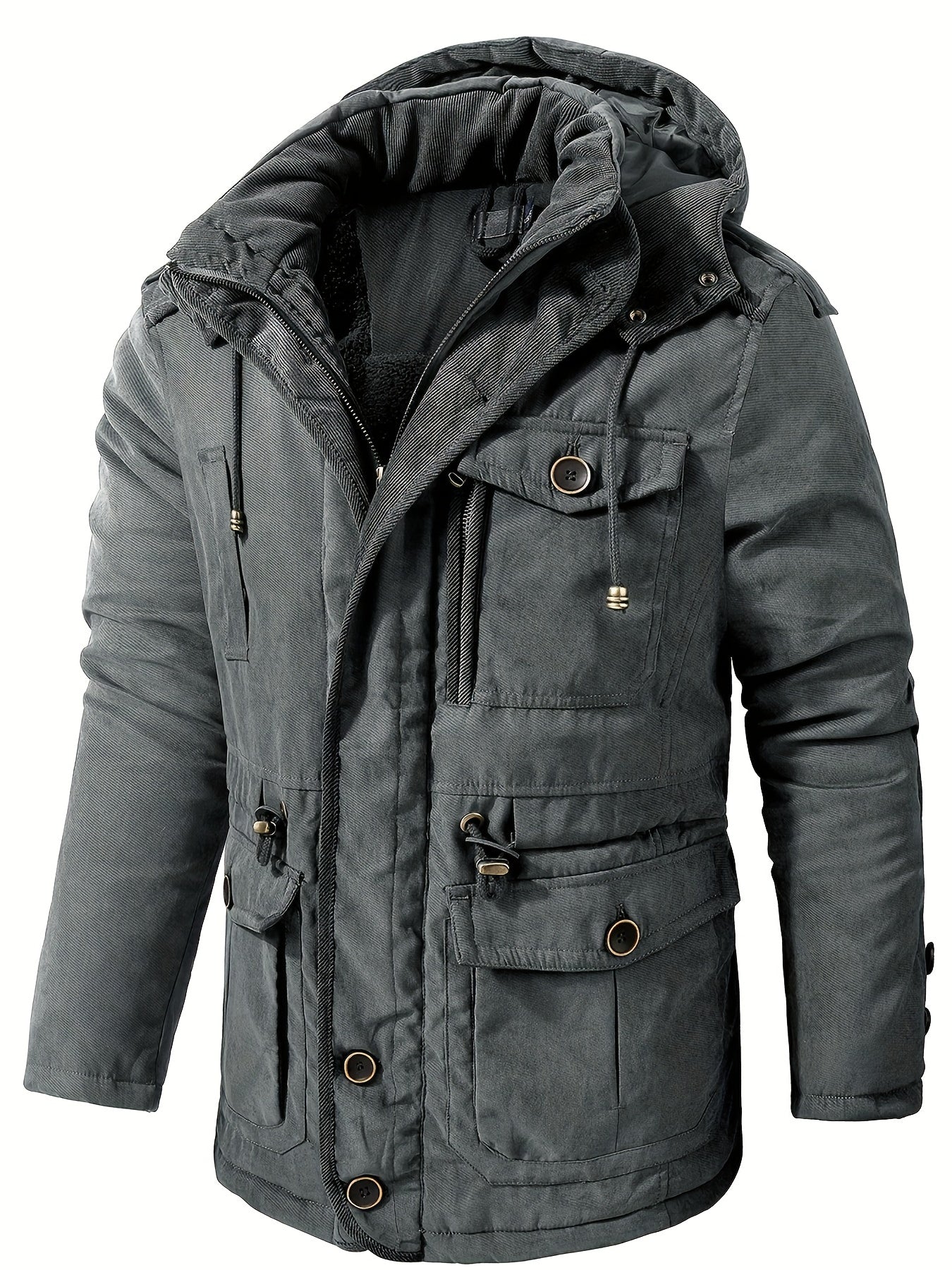 Veste Hiver Homme à Capuche Chaude et Confortable