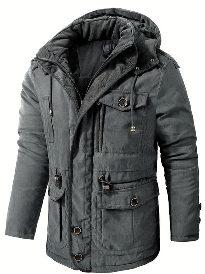 Veste Hiver Homme à Capuche Chaude et Confortable