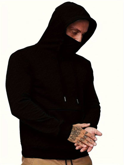 Sweat à Capuche Homme Manches Longues et Chauffant