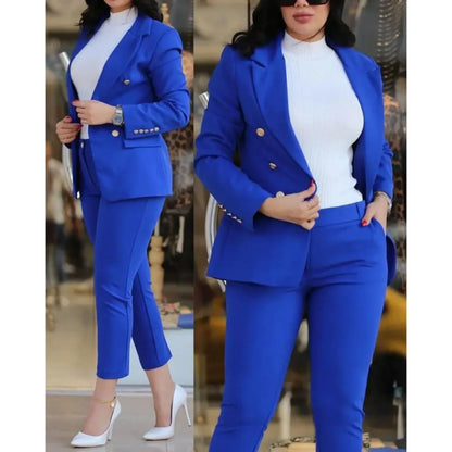 Costume Femme Élégant Taille Slim