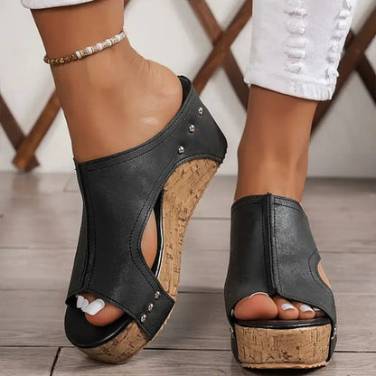 Sandales Compensées Femme Confort Ergonomique
