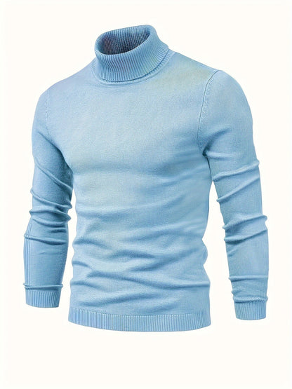 Pull Homme Slim Fit Gris Cachemire Chaud