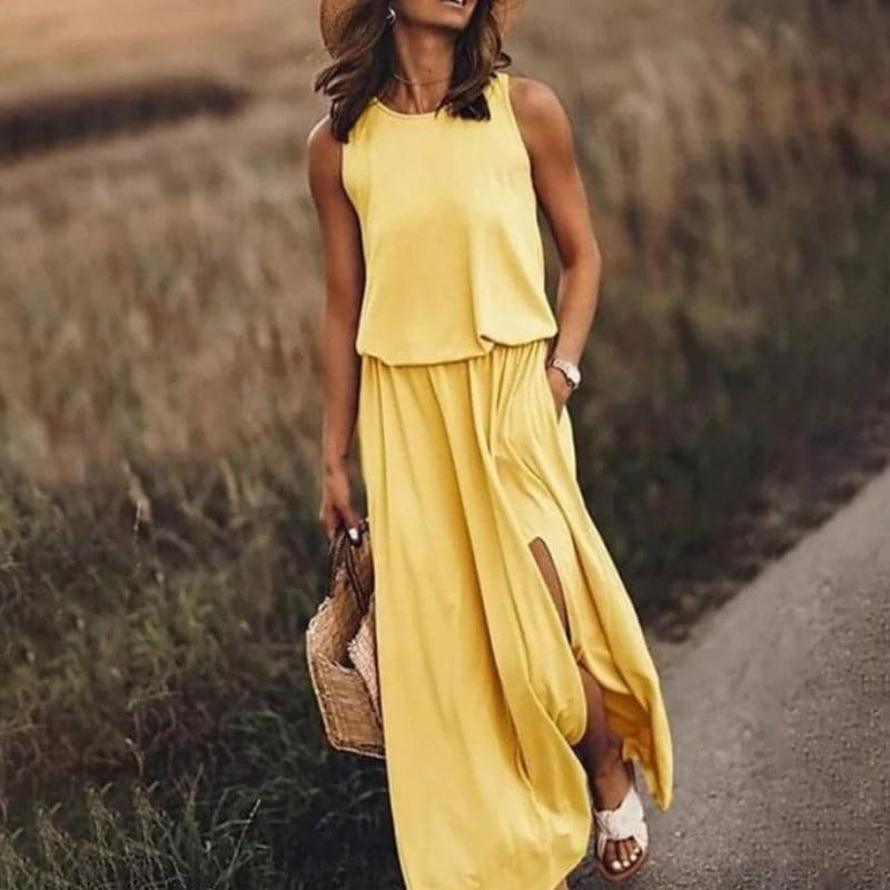 Robe Femme Longue Bohème Élégante