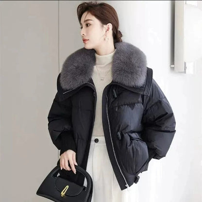Parka Femme Hiver Imitation Fourrure Douce et Chaude