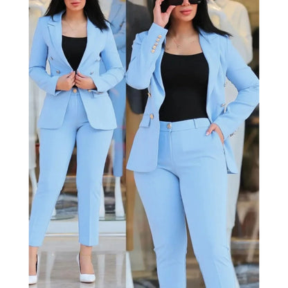 Costume Femme Élégant Taille Slim