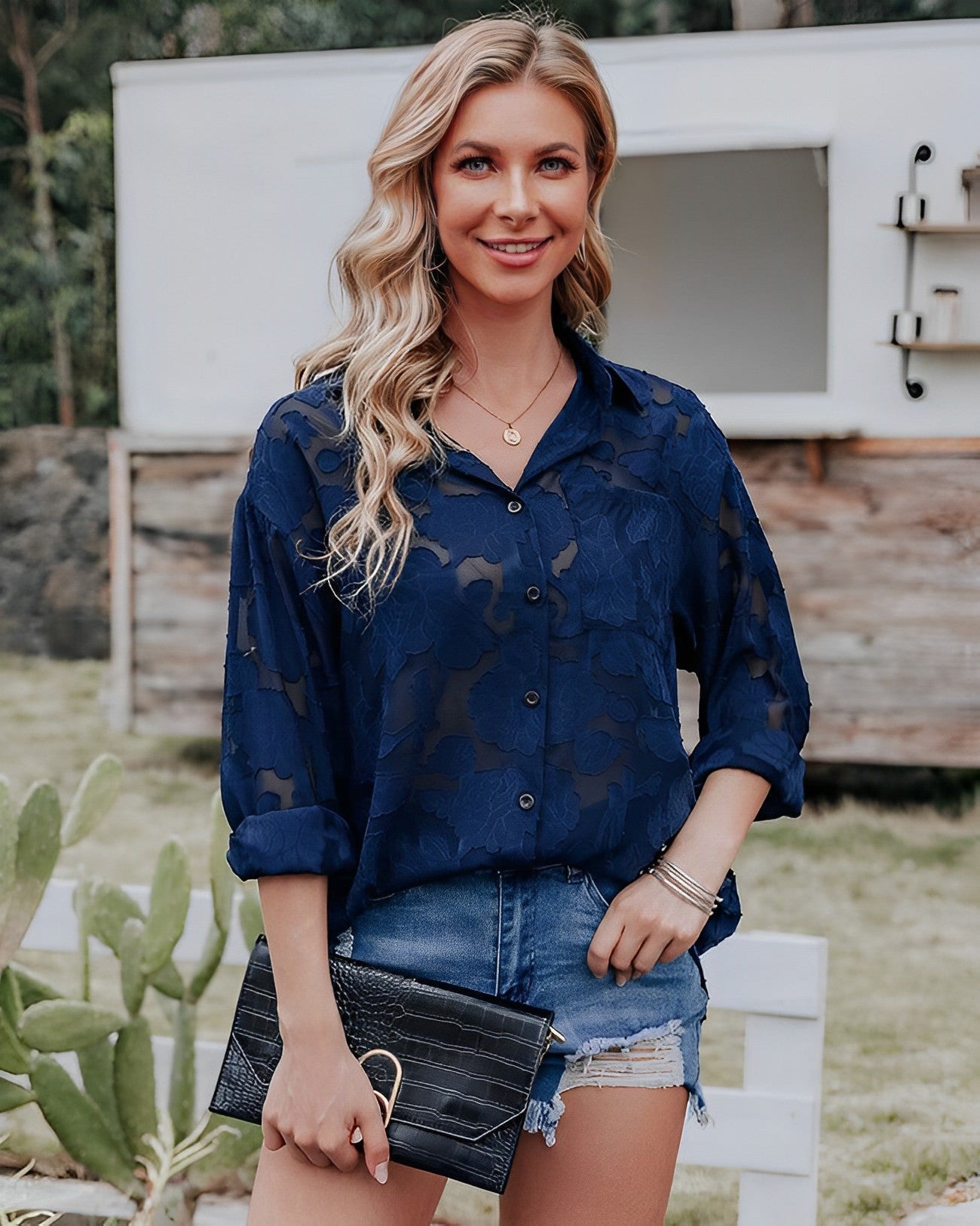 Chemisier Femme Manches Longues Élégant et Chic - PanierRoyale