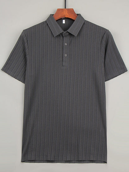 Chemise Polo en Soie pour Homme de Luxe