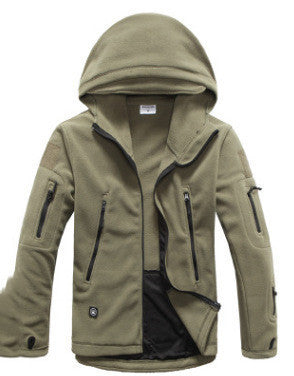 Veste Hiver Homme Polaire avec Capuche et Manches Longues
