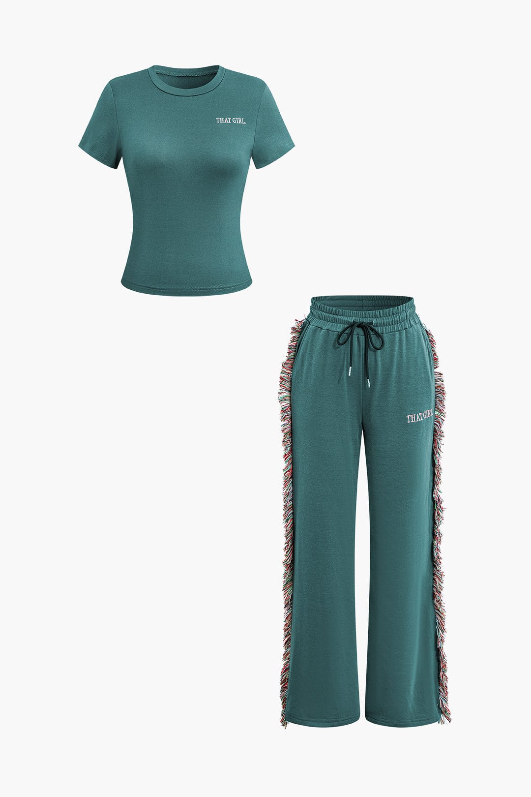 Ensemble de Décontracté Frange Élégant pour Femme