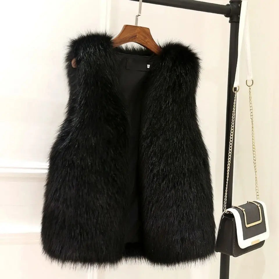 Gilet Femme Polaire Imprimé Chaude pour Hiver