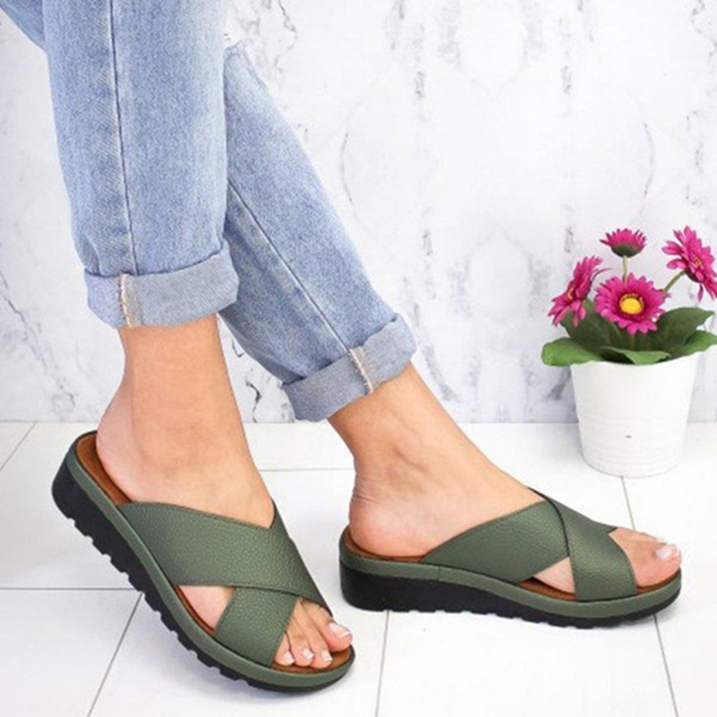 Sandales Femmes Confort et Semelle Amortie