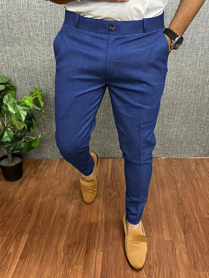 Pantalon Homme Élégant Noir Moderne