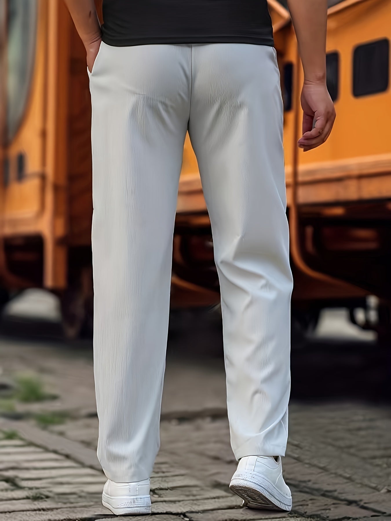 Pantalon Homme Élégant et Confortable pour la Vie Quotidienne