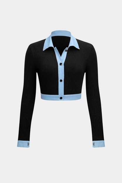 Costume Femme 2 Pièces Moderne Haut et Pantalon Large