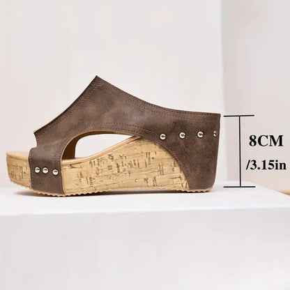 Sandales Compensées Femme Confort Ergonomique