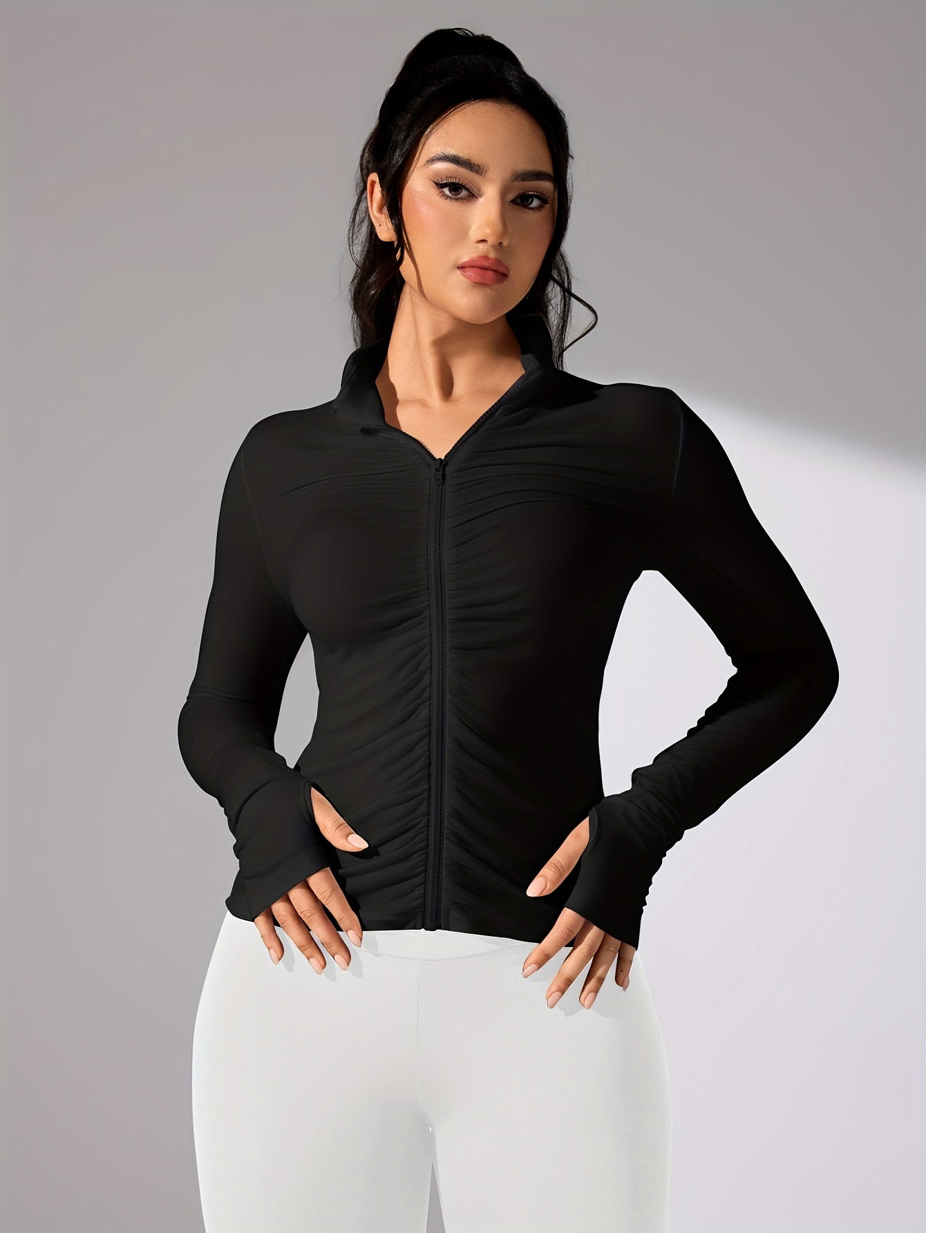 Blouson Femme Sport Chic Long Manche
