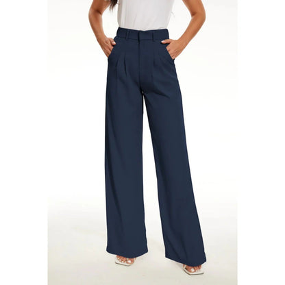 Pantalon Femme Décontracté Taille Haute Élargi - PanierRoyale