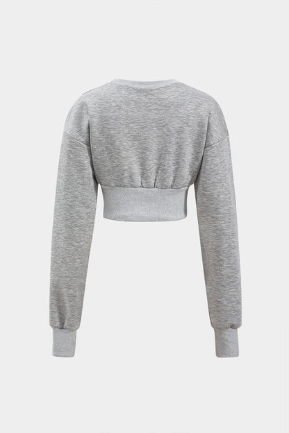 Céline | Ensemble Survêtement Femme Décontracté avec Pull Court et Jupe Skate