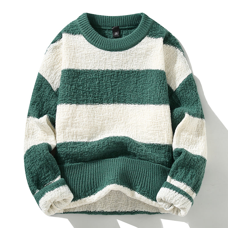 Pull Rayé Décontracté Unisexe