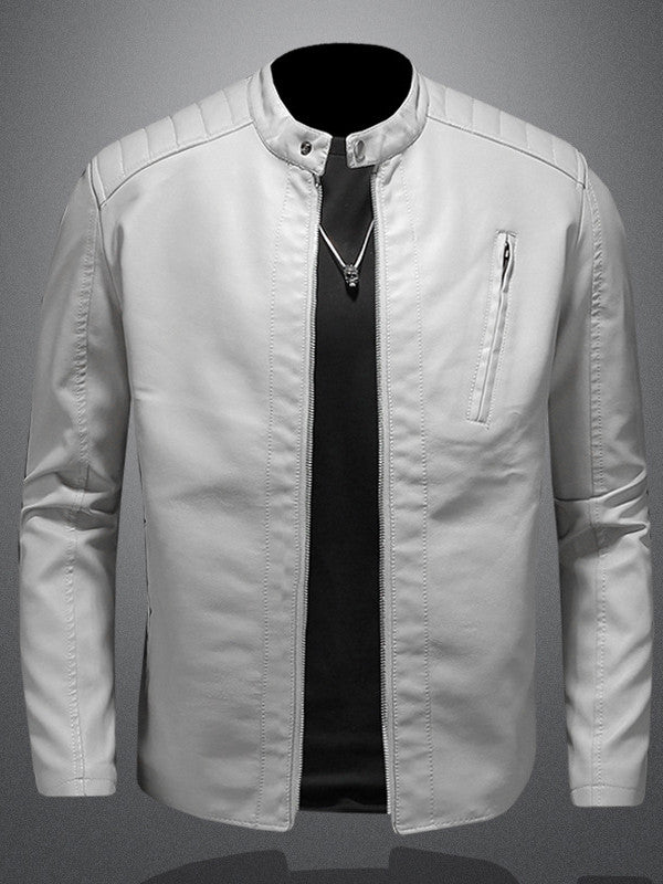 Blouson Cuir Moto Homme Noir Élégant - BerlinGlamour