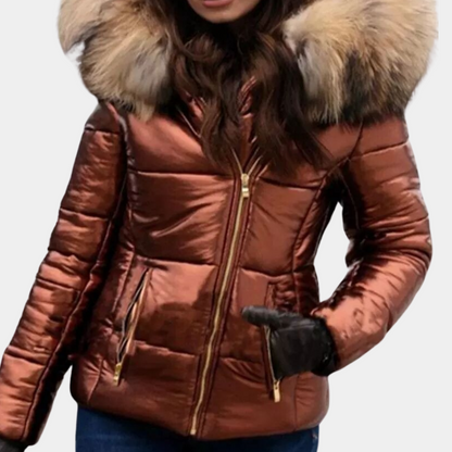 ISANA - Manteau Rembourré à Capuche pour Femmes