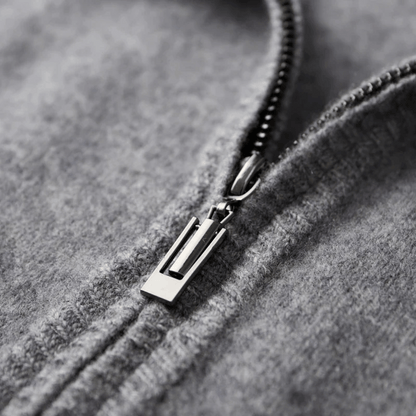 Veste En Cachemire Pour Homme Avec Manches Longues | Zippée